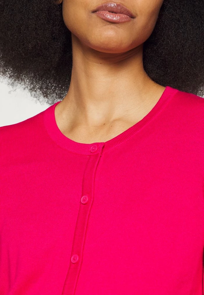 Edc By Esprit BASIC CREWNECK - Cardigan - Pink Fuchsia 5 Edc By Esprit BASIC CREWNECK - Cardigan - Pink Fuchsia - Image 5