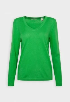 Edc By Esprit BASIC V-NECK - Jumper - Green -edc by Esprit Shop 9c0ab524980e419a8b6f162230bb59bb