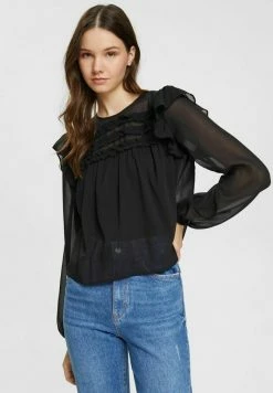 Edc By Esprit MIT RÜSCHENDETAILS - Blouse - Black