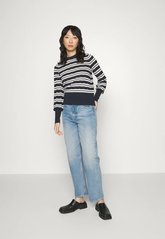 Edc By Esprit POINTELLE - Jumper - Navy 2 Edc By Esprit POINTELLE - Jumper - Navy - Image 2