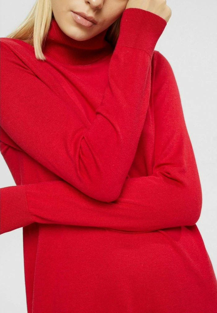 Edc By Esprit FLAT - Jersey Dress - Dark Red 4 Edc By Esprit FLAT - Jersey Dress - Dark Red - Image 4