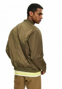 Edc By Esprit RECYCELT: MIT GROSSEN TASCHEN - Bomber Jacket - Dark Khaki -edc by Esprit Shop 9db22fb1d3b249d09482a8a72f151237