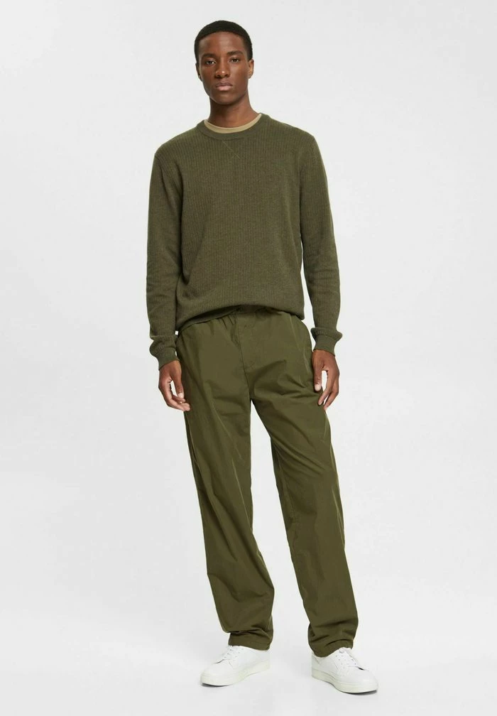 Edc By Esprit REGULAR FIT - Jumper - Dark Khaki 2 Edc By Esprit REGULAR FIT - Jumper - Dark Khaki - Image 2