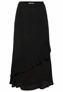 Edc By Esprit MIT VOLANTS - A-line Skirt - Black -edc by Esprit Shop 9f9f51c7b6f04dc0989502cdb969429a