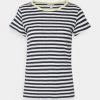 Edc By Esprit STRIPED SHORTSLEEVE TEE - Print T-shirt - Navy