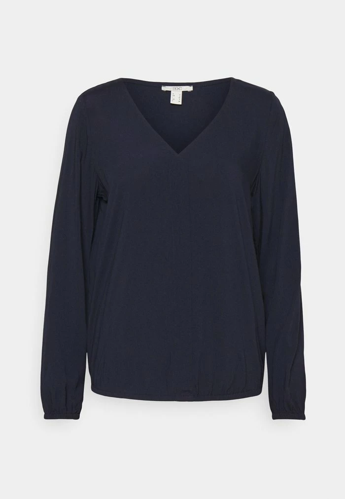 Edc By Esprit CORE FLUID - Blouse - Navy 1 Edc By Esprit CORE FLUID - Blouse - Navy