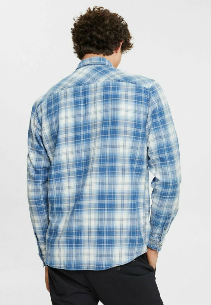 Edc By Esprit REGULAR FIT - Shirt - Blue Medium Washed 3 Edc By Esprit REGULAR FIT - Shirt - Blue Medium Washed - Image 3