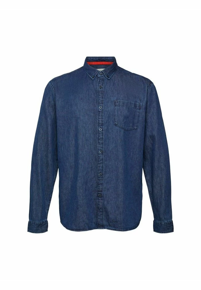 Edc By Esprit Shirt - Blue Dark Washed 6 Edc By Esprit Shirt - Blue Dark Washed - Image 6