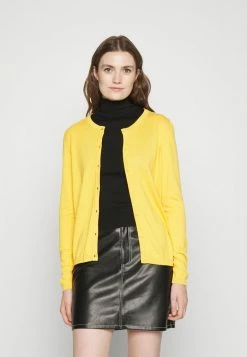 Edc By Esprit BASIC CREWNECK - Cardigan - Yellow