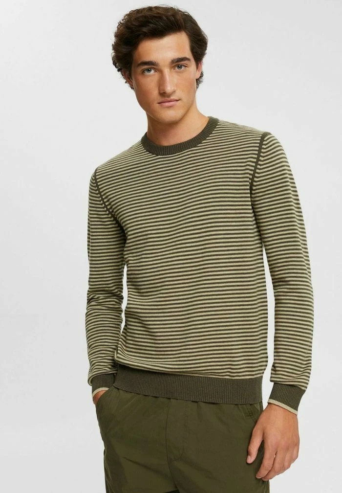 Edc By Esprit REGULAR FIT - Sweatshirt - Dark Khaki 1 Edc By Esprit REGULAR FIT - Sweatshirt - Dark Khaki