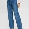 Edc By Esprit Straight Leg Jeans - Blue Dark Washed