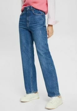 Edc By Esprit Straight Leg Jeans - Blue Dark Washed
