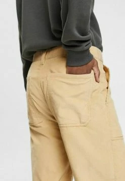 Edc By Esprit Trousers - Cream Beige -edc by Esprit Shop a345cd6ee0b047daaa960aaa925e8627
