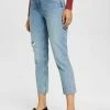 Edc By Esprit Straight Leg Jeans - Blue Medium Washed