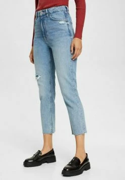 Edc By Esprit Straight Leg Jeans - Blue Medium Washed