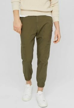 Edc By Esprit MIT ZIPPERTASCHEN - Cargo Trousers - Forest