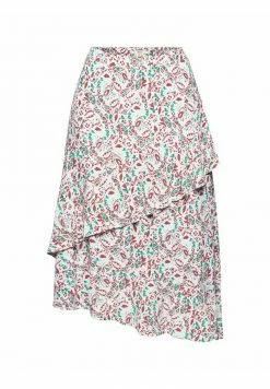 Edc By Esprit GEMUSTERTER MIDI LENZING™ ECOVERO™ - A-line Skirt - Light Blue -edc by Esprit Shop a3ce70963d6d4f65b98a7d4b7a12a3ff