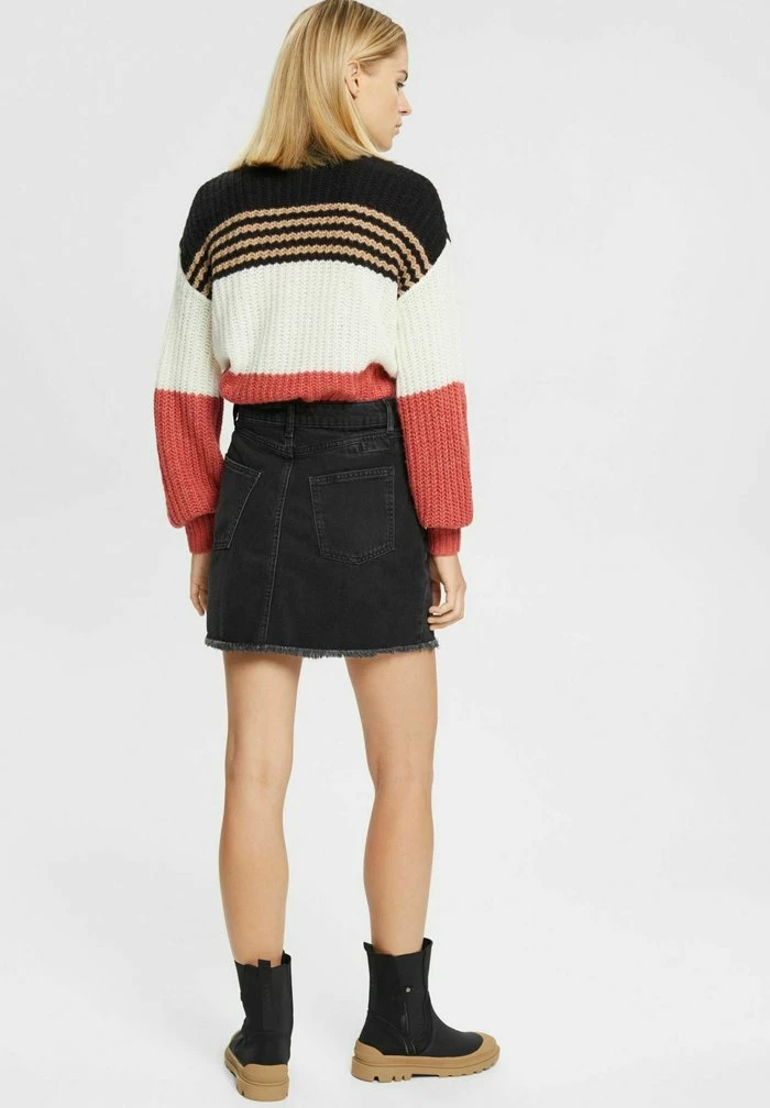 Edc By Esprit Denim Skirt - Black 3 Edc By Esprit Denim Skirt - Black - Image 3