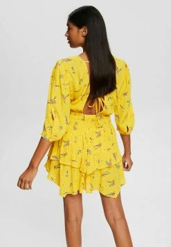 Edc By Esprit LENZING™ ECOVERO™ - Shift Dress - Sunflower Yellow -edc by Esprit Shop a43b08a56a274a368faac97e245c6fad