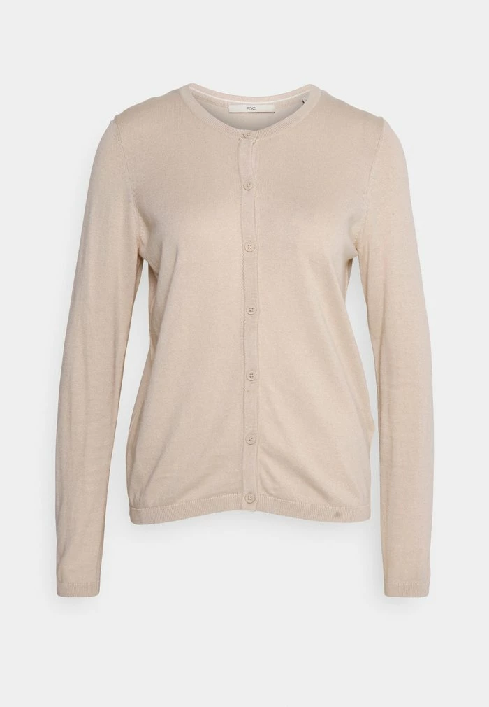 Edc By Esprit BASIC CREWNECK - Cardigan - Beige 4 Edc By Esprit BASIC CREWNECK - Cardigan - Beige - Image 4