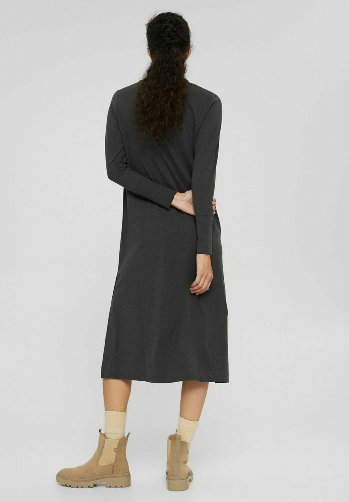 Edc By Esprit Day Dress - Anthracite 3 Edc By Esprit Day Dress - Anthracite - Image 3