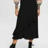 Edc By Esprit MIT VOLANTS - A-line Skirt - Black