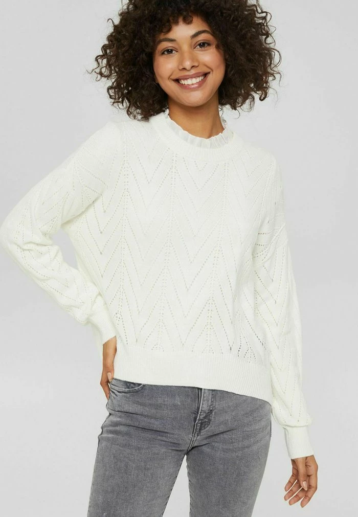 Edc By Esprit Jumper - Off White 1 Edc By Esprit Jumper - Off White