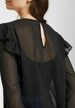 Edc By Esprit MIT RÜSCHENDETAILS - Blouse - Black 11 Edc By Esprit MIT RÜSCHENDETAILS - Blouse - Black -edc by Esprit Shop a568c1dc2d714b4095fda14aa44ba544