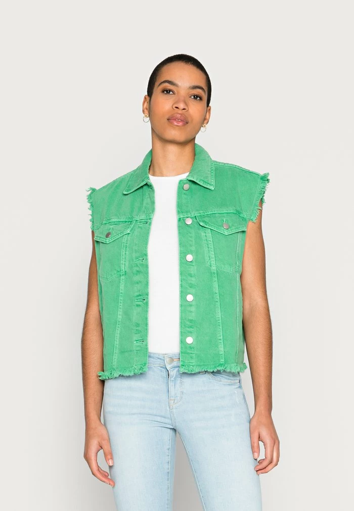 Edc By Esprit Waistcoat - Green 1 Edc By Esprit Waistcoat - Green