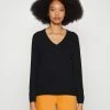 Edc By Esprit BASIC V-NECK - Jumper - Black