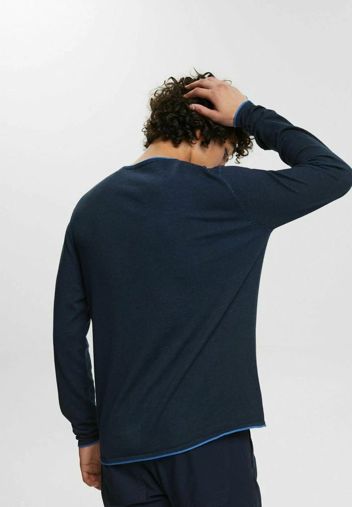Edc By Esprit MIT ROLLKANTEN - Jumper - Navy 3 Edc By Esprit MIT ROLLKANTEN - Jumper - Navy - Image 3
