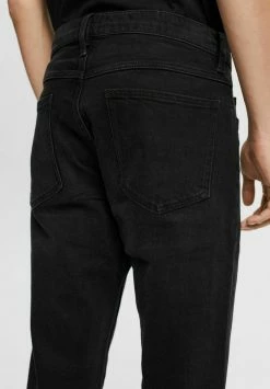 Edc By Esprit STRETCH - Straight Leg Jeans - Black Dark Wash -edc by Esprit Shop a877ee0f4f60412bb22ebcf8e794777e