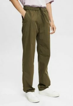 Edc By Esprit MIT ELASTISCHEM BUND - Trousers - Dark Khaki