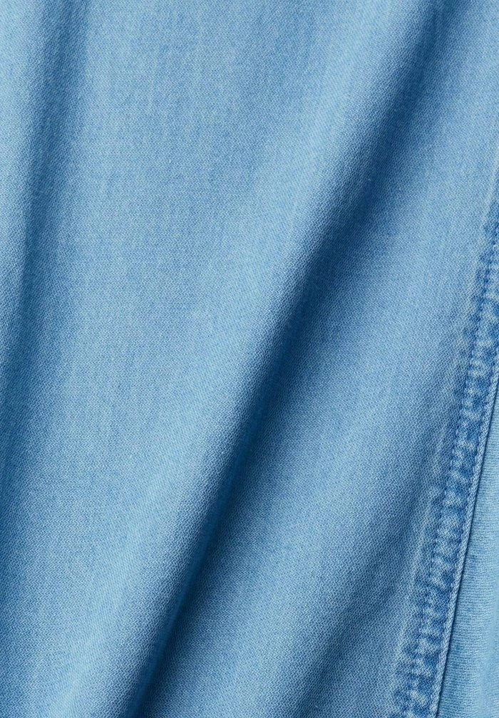 Edc By Esprit Button-down Blouse - Blue Light Wash 6 Edc By Esprit Button-down Blouse - Blue Light Wash - Image 6