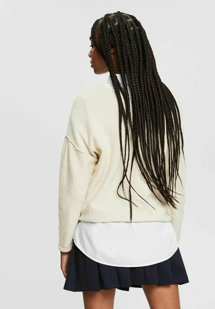 Edc By Esprit MIT V-AUSSCHNITT - Jumper - Sand 3 Edc By Esprit MIT V-AUSSCHNITT - Jumper - Sand - Image 3