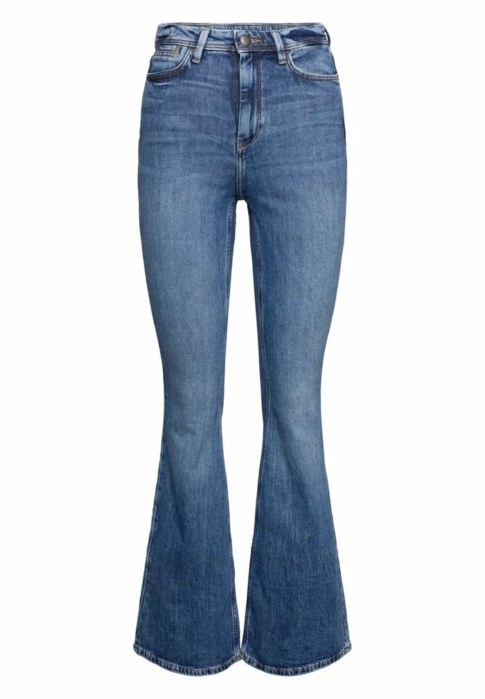 Edc By Esprit Flared Jeans - Blue Dark Wash 3 Edc By Esprit Flared Jeans - Blue Dark Wash - Image 3