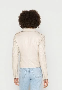 Edc By Esprit BIKER - Faux Leather Jacket - Cream Beige 7 Edc By Esprit BIKER - Faux Leather Jacket - Cream Beige -edc by Esprit Shop a9ca81f94fad4d8bb56efaaaaf458d90