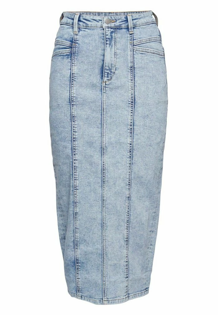 Edc By Esprit Pencil Skirt - Blue Medium Wash 4 Edc By Esprit Pencil Skirt - Blue Medium Wash - Image 4