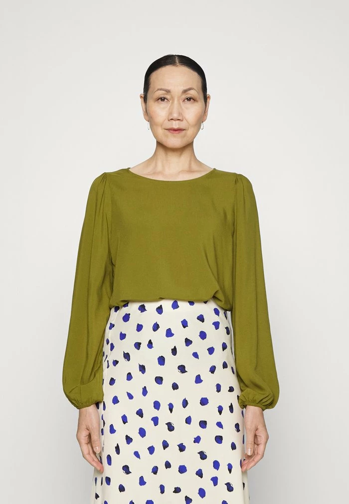 Edc By Esprit Blouse - Olive 1 Edc By Esprit Blouse - Olive