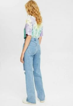 Edc By Esprit MIT DESTROYED EFFEKTEN - Straight Leg Jeans - Blue Medium Wash 10 Edc By Esprit MIT DESTROYED EFFEKTEN - Straight Leg Jeans - Blue Medium Wash -edc by Esprit Shop ab9b9860232d4be58f75bacda957ffbc