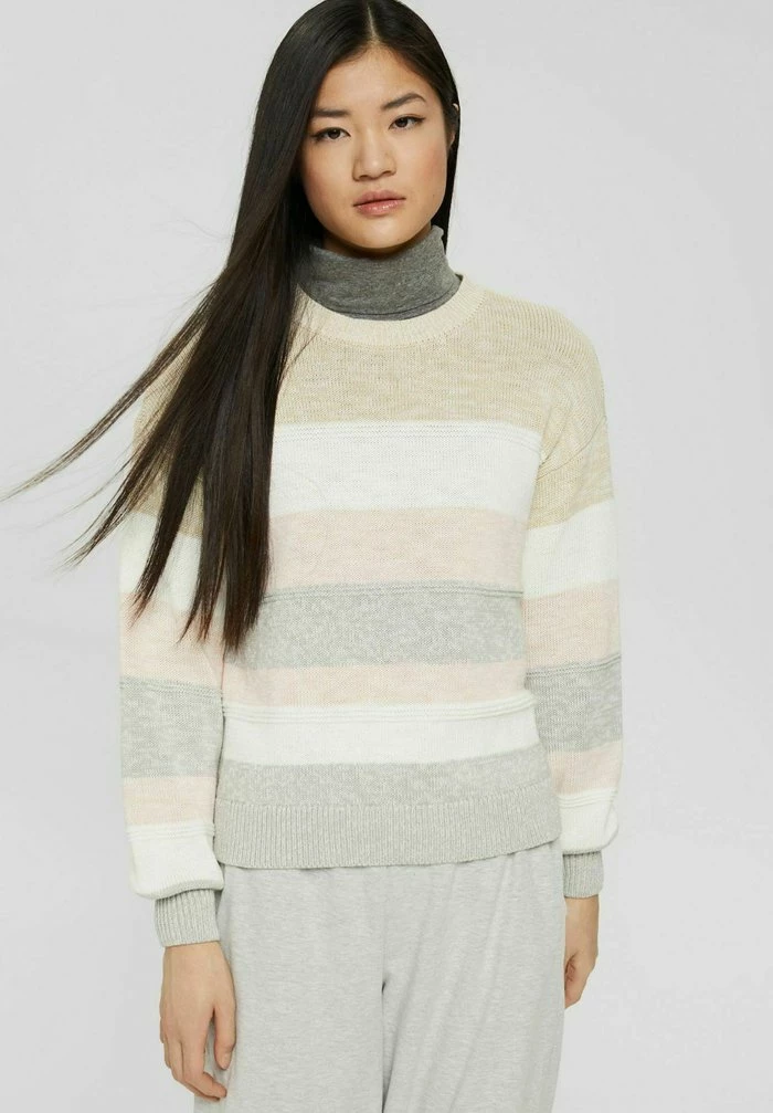 Edc By Esprit Jumper - Beige 1 Edc By Esprit Jumper - Beige