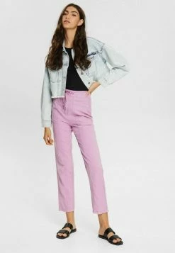 Edc By Esprit Trousers - Lilac -edc by Esprit Shop ac1ea73d51e64bc08a6f84c25db2b917