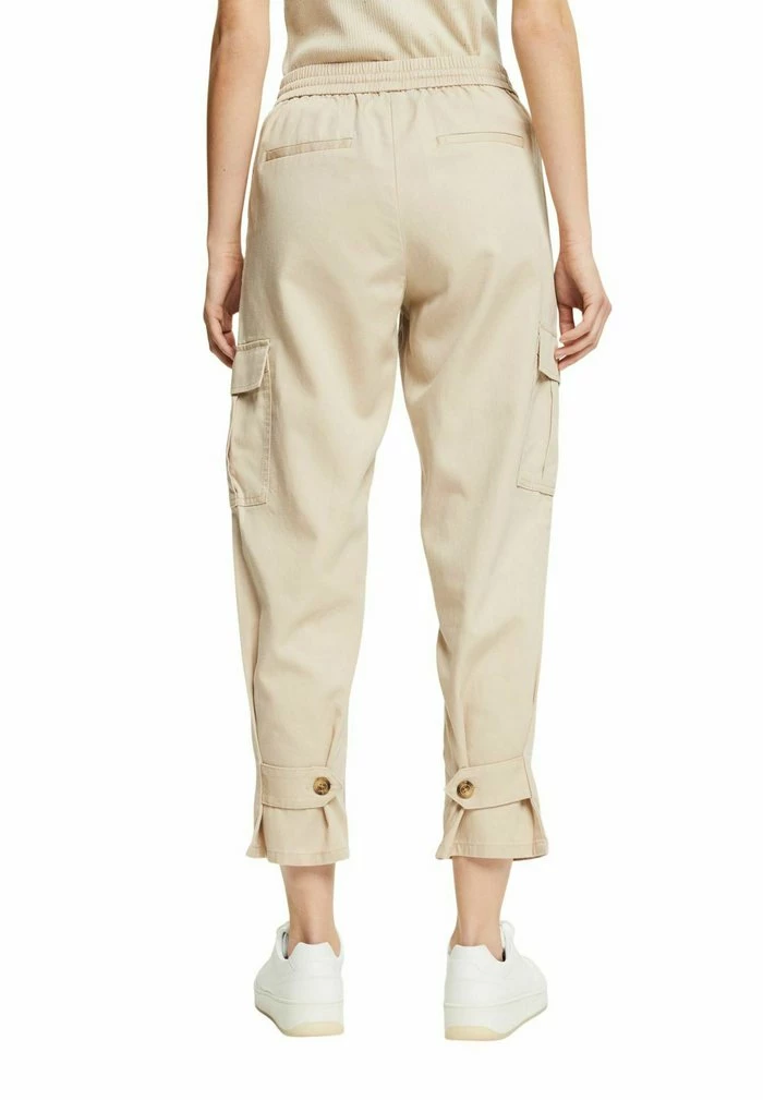 Edc By Esprit Cargo Trousers - Sand 4 Edc By Esprit Cargo Trousers - Sand - Image 4