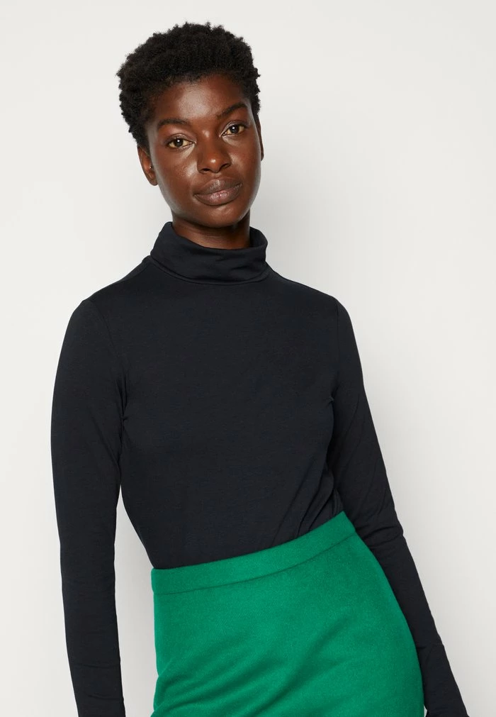 Edc By Esprit TURN UP - Long Sleeved Top - Black 4 Edc By Esprit TURN UP - Long Sleeved Top - Black - Image 4