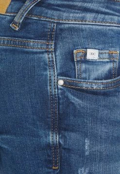 Edc By Esprit RISE CROPPED - Jeans Skinny Fit - Blue Medium Wash -edc by Esprit Shop ad200cec27524f738cbe3ea8b011a9e6