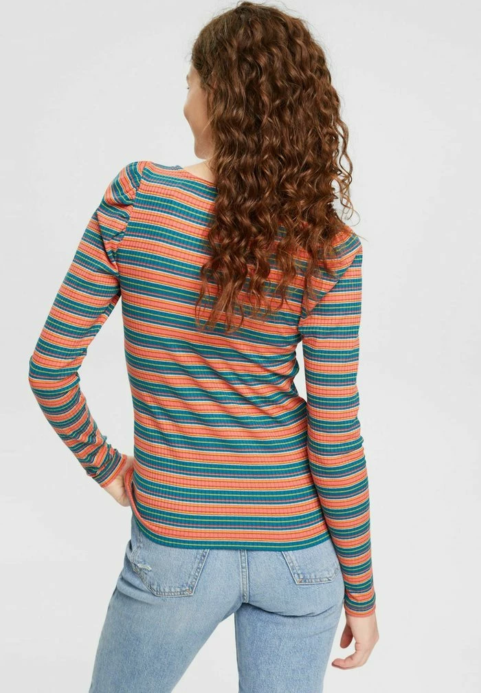 Edc By Esprit VOL SLEEVE - Long Sleeved Top - Coral 3 Edc By Esprit VOL SLEEVE - Long Sleeved Top - Coral - Image 3