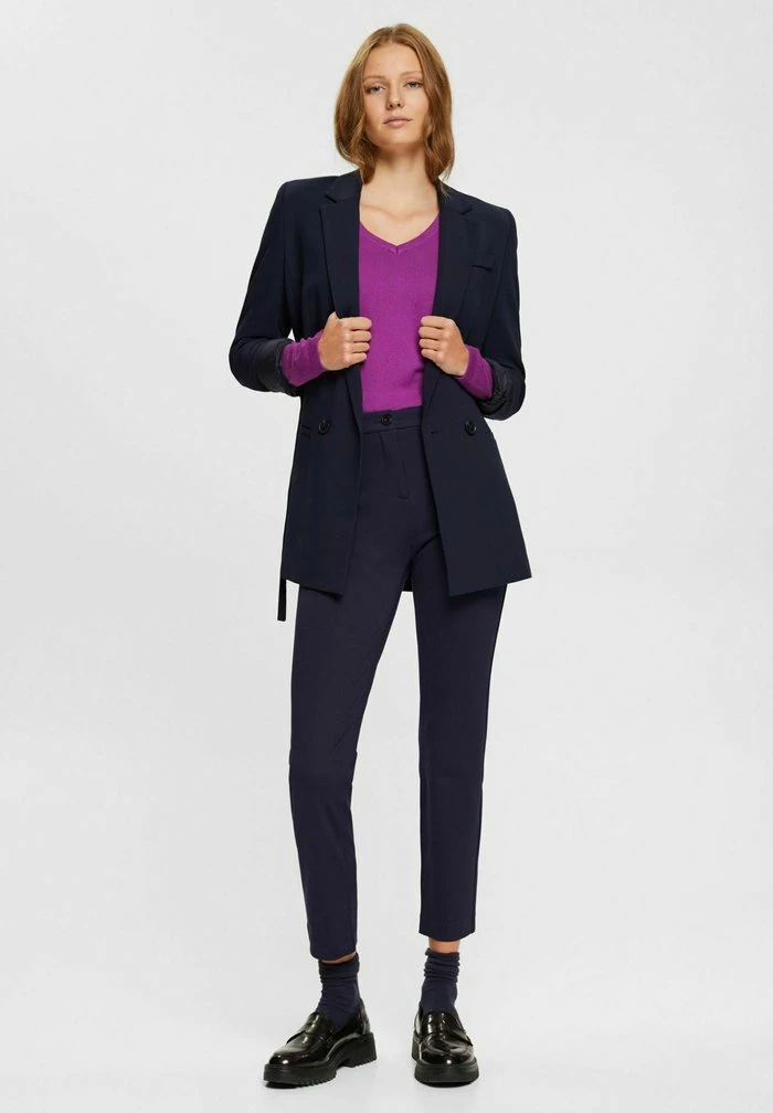 Edc By Esprit V-NECK - Jumper - Violet 5 Edc By Esprit V-NECK - Jumper - Violet - Image 5