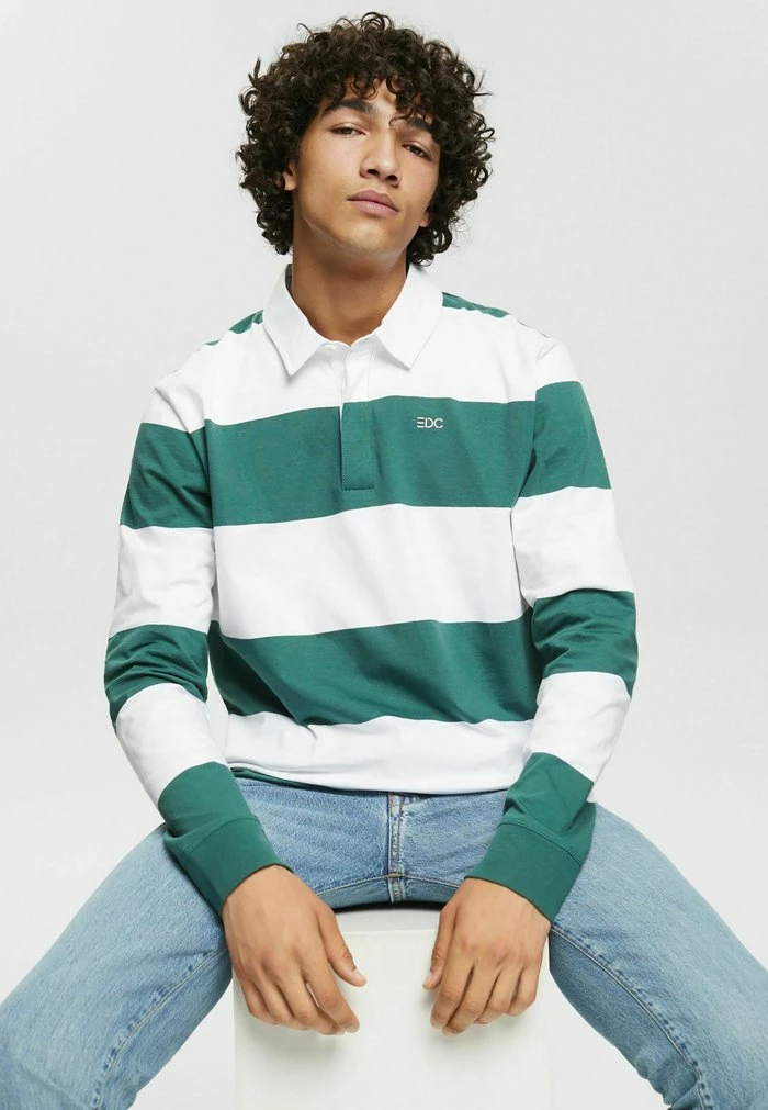 Edc By Esprit LANGÄRMELIGES - Polo Shirt - Dark Turquoise 5 Edc By Esprit LANGÄRMELIGES - Polo Shirt - Dark Turquoise - Image 5