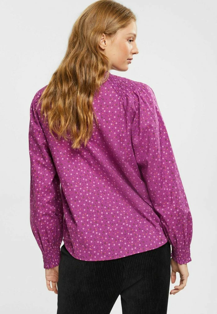 Edc By Esprit MIT MUSTER ORGANISCHE - Blouse - Violet 3 Edc By Esprit MIT MUSTER ORGANISCHE - Blouse - Violet - Image 3