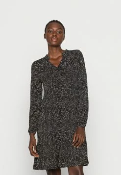 Edc By Esprit TIERED DRESS - Jersey Dress - Black